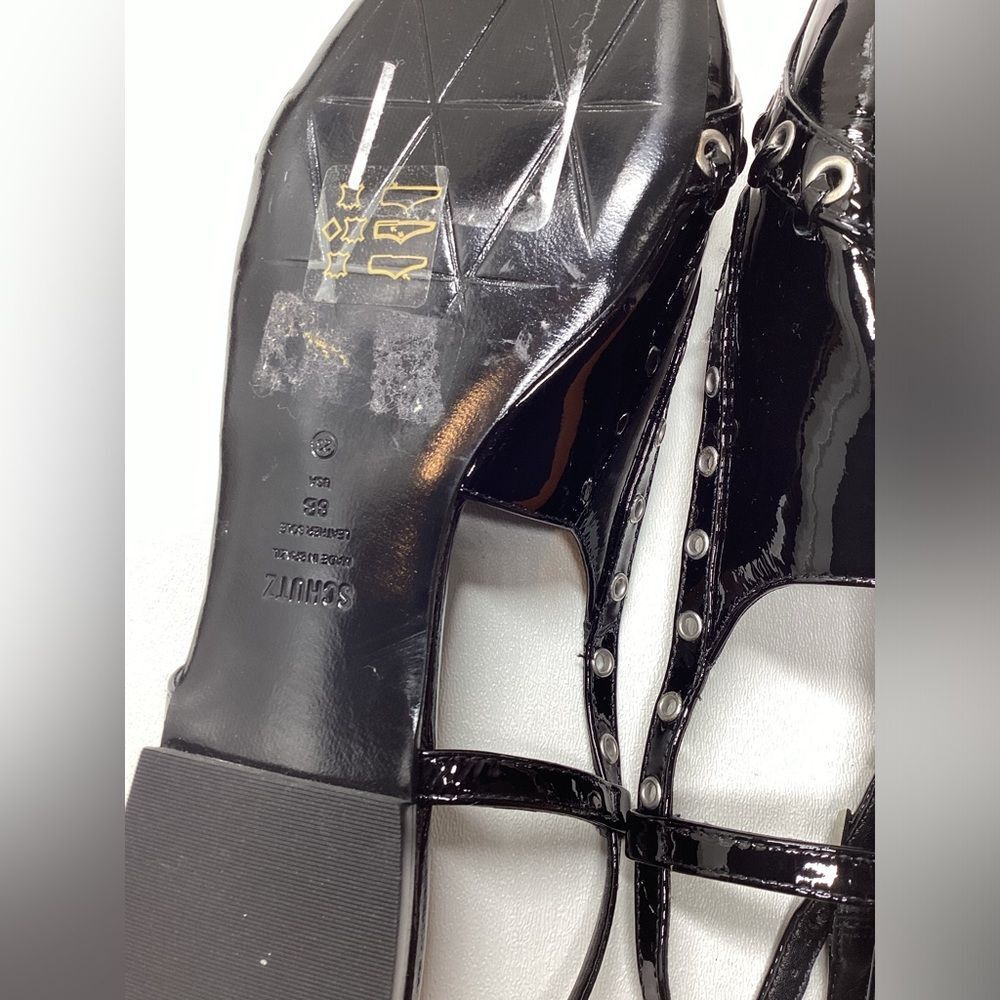 Schutz Ruth Patent Leather Flat In Black Size  8 - Picture 9 of 13